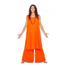 Tenue orange de bouddhiste pour femme (M/L)