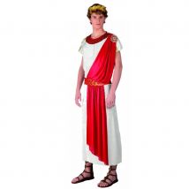 Toge romaine de César avec drapé rouge (L)