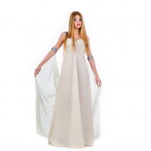 Tenue robe longue et voile Empire blanche femme (M)