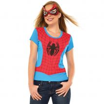 T-shirt et loup de Spiderman pour femme (S)