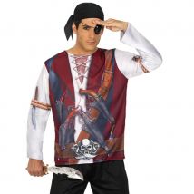 T-shirt haut de pirate pour homme (M/L)