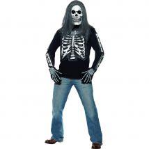 T-shirt squelette homme (m)