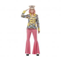 Veste de carnaval bleue et jaune pour femme (M)
