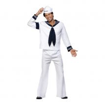 Costume Marin blanc des Village People Licence (L)