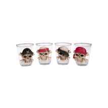 Verre Shooter crâne pirate de 6cm