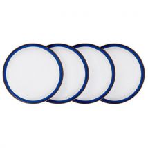 Denby Imperial Blue 4 Piece Dinner Plate Set
