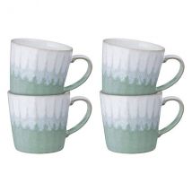 Denby Reactive Light Green Set Of 4 Mugs