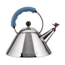 Alessi Bird Shaped Whistle 1.7L Kettle Light Blue