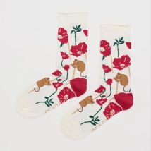 Seasalt Bamboo Arty Socks Gathered Grasses Chalk Size 4-7