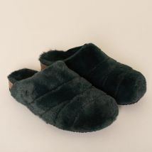 Brakeburn Emerald Fluffy Slippers Size 7
