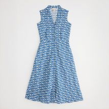 Seasalt Carved Wood Sleeveless Dress Deck Weave Cargo