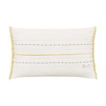Katie Piper Reset Cushion 50 x 30cm Yellow Silver
