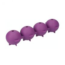 Colourworks Brights Purple Easy Pop Silicone Spherical Ice Mould