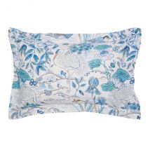 Sanderson Crane & Frog Oxford Pillowcase Blue