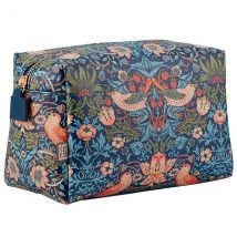 William Morris Strawberry Thief Large Blue Wash Bag