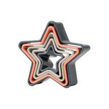 Fusion Twist Star Cookie Cutters Assorted Multicoloured
