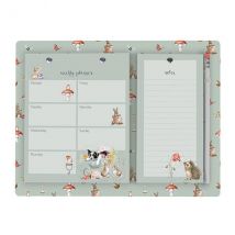 Wrendale Designs 'Garden Friends' Garden Animal Weekly & Shopping Planner Pad