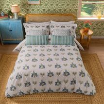 Joules Chintz Floral Duvet Cover Double Blue Creme