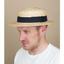Herman Headwear - Chapeau "Boater Natural" Pour Homme - Beige - Taille S - Headict