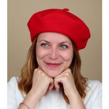 Le Béret Français - Béret Classique Rouge Pour Femme - Taille Unique - Headict