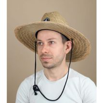 Volcom - Chapeau "Quarter Straw Hat Natural" Pour Homme - Beige - Taille S-M - Headict