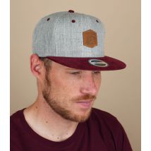 First Track - Casquette Snapback "First Come First Track Grey Burgundy" Pour Homme - Gris - Taille Unique - Headict