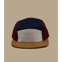 Headict - Casquette "5 Panel Chambray Beige Suede Brown Navy Burgundy" Pour Homme - Taille Unique - Headict
