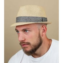 Stetson - Chapeau Reidton Toyo Beige Mix Pour Homme - Taille M - Headict