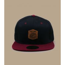 First Track - Casquette Snapback "First Come First Tarck Black Burgundy" Pour Homme - Noir - Taille Unique - Headict