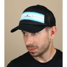 Quiksilver - Casquette "Pidgeon Chicken Trucker Black Blue" Pour Homme - Noir - Taille Unique - Headict