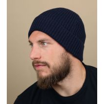Headict - Bonnet "Engineered Knit Ribbed Beanie Oxford Navy" Pour Homme - Bleu Marine - Taille Unique - Headict