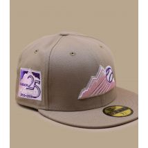 New Era - Casquette "Side Patch 5950 Colorado Rockies Camel Pink" Pour Homme - Beige - Taille 7 5/8 - Headict
