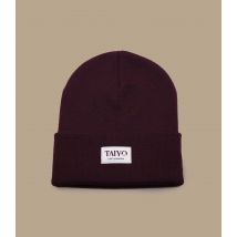 Taiyo - Bonnet "Tessy Cuff Beanie Burgundy" Pour Homme - Bordeaux - Taille Unique - Headict