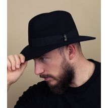 Borsalino - Chapeau Wool Felt Black Pour Homme - Noir - Taille 60 - Headict