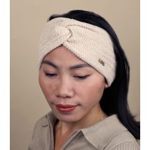 Barts - Bandeau "Jonni Headband Cream" Pour Femme - Beige - Taille Unique - Headict