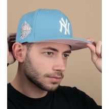 New Era - Casquette "Side Patch 5950 NY Yankees Sky Pink" Pour Homme - Bleu - Taille 7 5/8 - Headict
