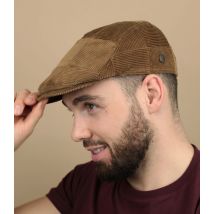 Mtm - Béret "Bang Velours Cognac" Pour Homme - Marron - Taille M - Headict