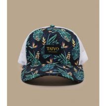 Taiyo - Casquette "Tropical Trucker" Pour Homme - Noir/flower - Taille Unique - Headict