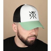 Watts - Casquette "Trucker Tribe Sage White" Pour Homme - Vert - Taille Unique - Headict