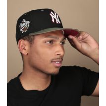 New Era - Casquette "Side Patch 59Fifty New York Yankees Black New Olive" Pour Homme - Noir - Taille 7 5/8 - Headict