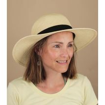 M By Flechet - Chapeau Llona Panama Naturel Pour Femme - Beige - Taille S - Headict