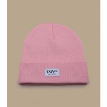 Taiyo - Bonnet "Tessy Cuff Beanie Pink" Pour Femme - Rose - Taille Unique - Headict