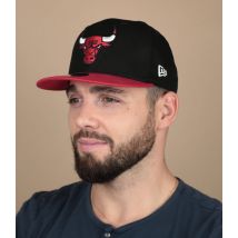 New Era - Casquette "Contrast Side Patch 9Fifty Bulls" Pour Homme - Noir - Taille ML - Headict