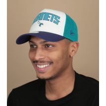New Era - Casquette "Trucker NBA Retro Hornets" Pour Homme - Bleu - Taille Unique - Headict