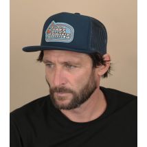 Brixton - Casquette "Bass Brains Boat Trucker Washed Navy" Pour Homme - Bleu - Taille Unique - Headict