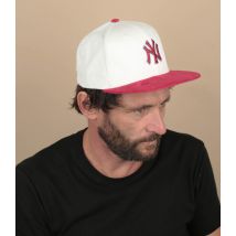 New Era - Casquette "Cord 59Fifty NY Offwhite Red" Pour Homme - Beige - Taille 7 1/4 - Headict