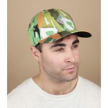 Djinns - Casquette "6 Panel Truefit Just Wild Berry Green Orange" Pour Homme - Taille Unique - Headict