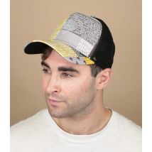 Djinns - Casquette "HFT Summerpattern Grey White Yellow" Pour Homme - Gris - Taille Unique - Headict