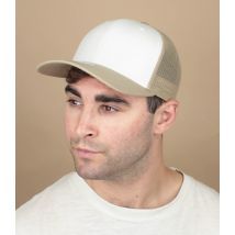 Yupoong - Casquette "Trucker Blanche Et Beige" Pour Homme - Taille Unique - Headict