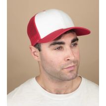 Yupoong - Casquette "Trucker Blanche Et Rouge" Pour Homme - Taille Unique - Headict